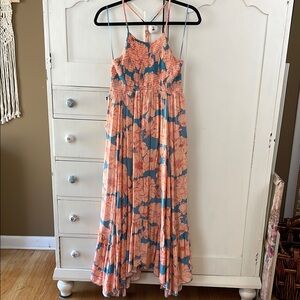 FREE PEOPLE Floral Maxi Dress Intimately size Large EUC